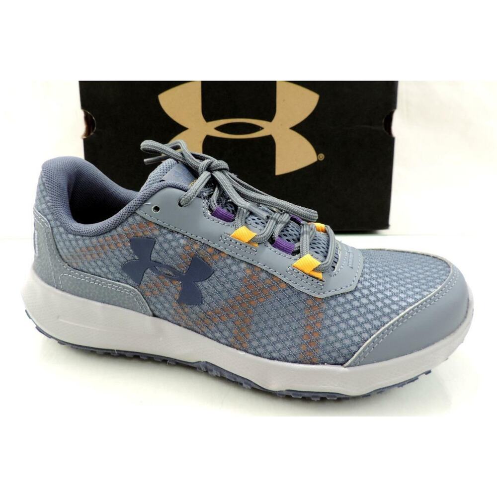Women's under Armour Toccao Running Shoes Sneakers Grey / Orange Peel Size 6.5